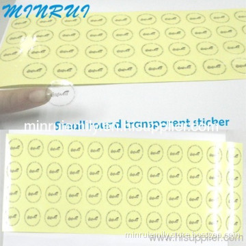 Clear Round Stickers,diecut Label Sheet Blank,custom Clear Vinyl Stickers Printing 